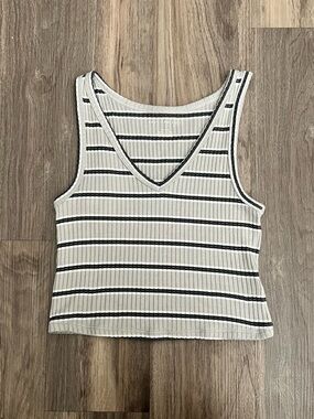 American Eagle striped vneck tank, Soft! | Size Small